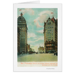 Vue des gratte-ciel qui ont survécu à 1906