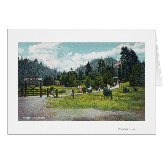 Vue des invités sur une promenade dans le jardin (Devant horizontal)