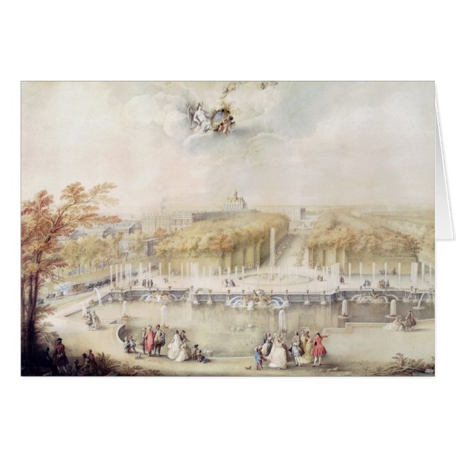 Vue des jardins et du château de Versailles (Devant horizontal)