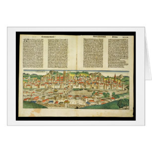 Vue d'oeil d'oiseau de Ratisbonne, de Nuremberg ch