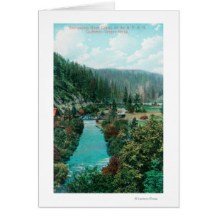 Vue du canyon de la rivière Sacramento sur SP