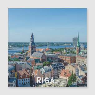 Vue du centre-ville de Riga depuis Magnet