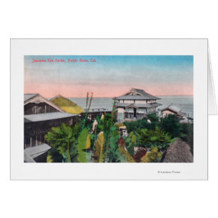 Vue du jardin de thé japonais