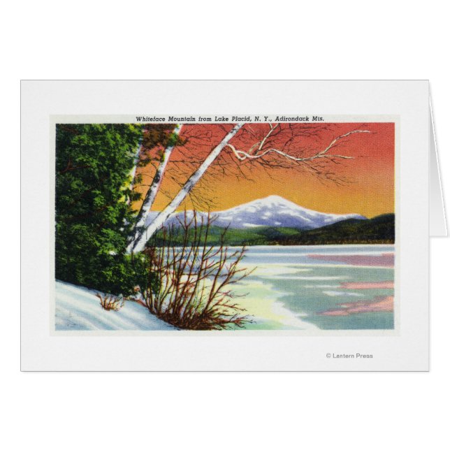 Vue du mont Whiteface du lac de (Devant horizontal)