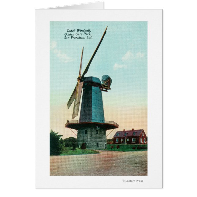 Vue du moulin néerlandais à Golden Gate Park (Devant)