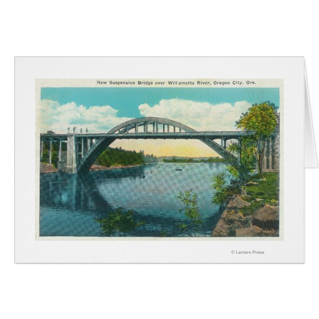 Vue du nouveau pont de suspension (Devant horizontal)