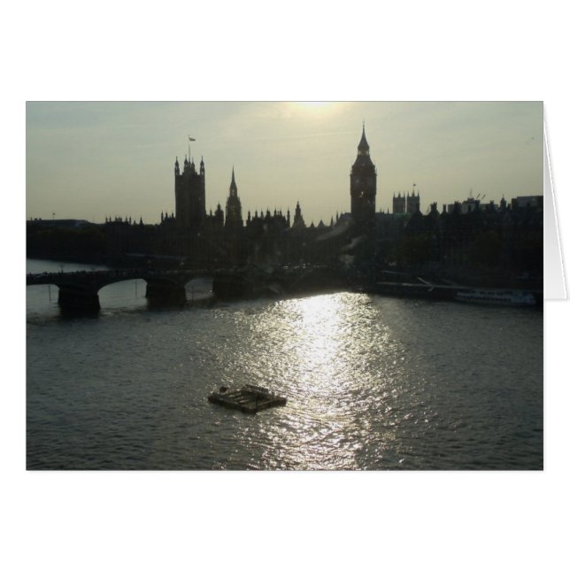Vue du Parlement de l'oeil de Londres (Devant horizontal)
