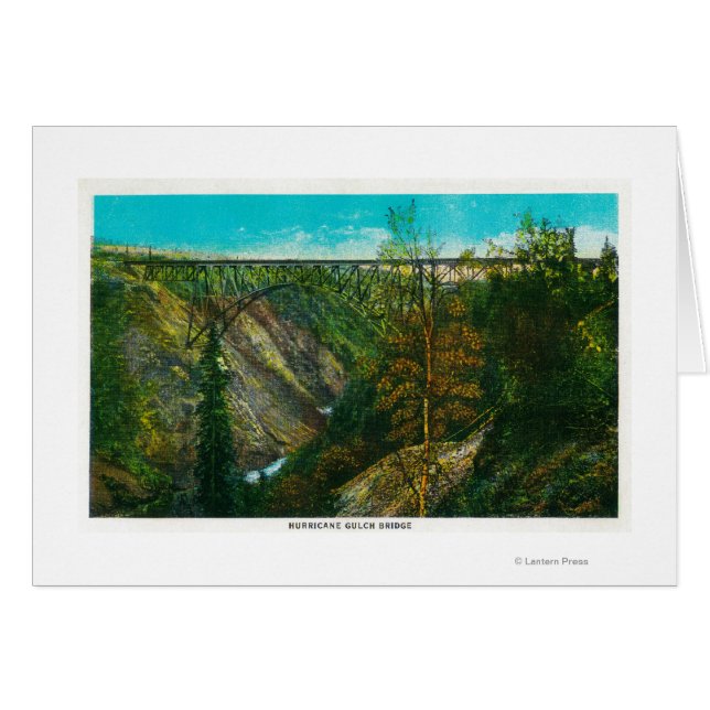 Vue du pont Hurricane Gulch, Alaska (Devant horizontal)