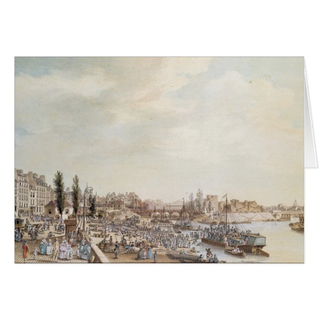 Vue du port St Paul, Paris, 1782 (Devant horizontal)