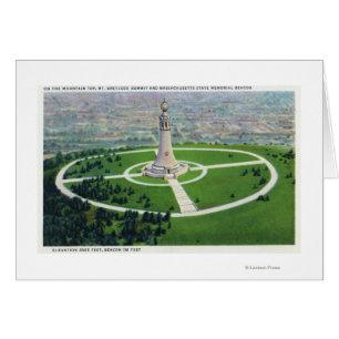 Vue du sommet du phare commémoratif de l'État MA