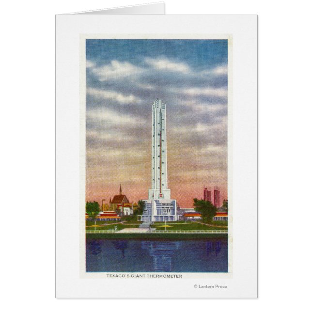 Vue du thermomètre géant de Texaco (Devant)