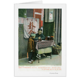 Vue du vendeur chinois Fortune au bureau