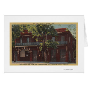 Vue du vieux hôtel de Fallon et théâtre (1860)