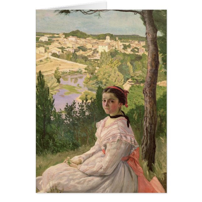 Vue du village, Castelnau, 1868 (Devant)