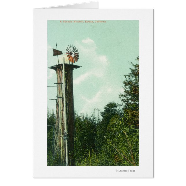 Vue d'un moulin à vent Sequoia Eureka, CA (Devant)