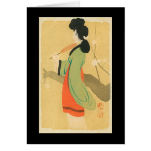 Vue d'une femme japonaise dans ParisParis, France