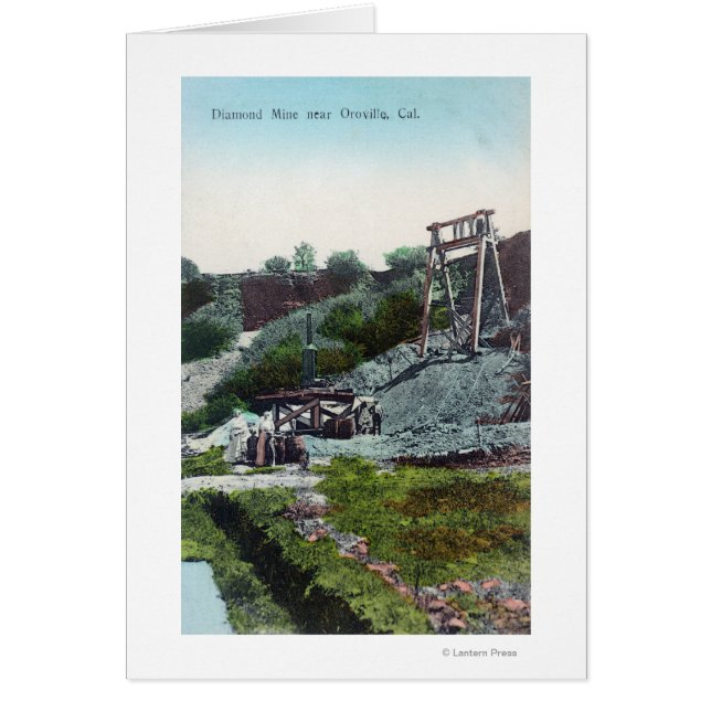 Vue d'une mine de diamants Oroville, CA (Devant)