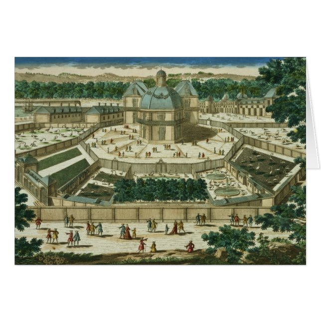 Vue et perspective du Salon de la Menagerie (Devant horizontal)