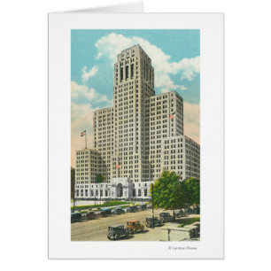 Vue extérieure de bâtiment de bureau d'état de NY