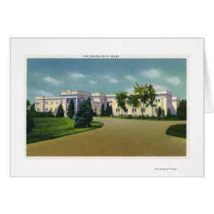 Vue extérieure de la maison de bain Lincoln