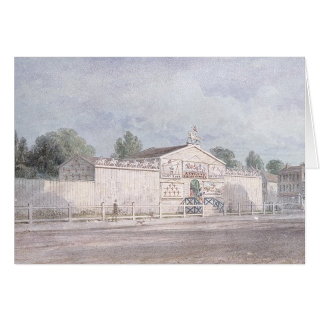 Vue extérieure de l'amphithéâtre d'Astley, 1777 (Devant horizontal)