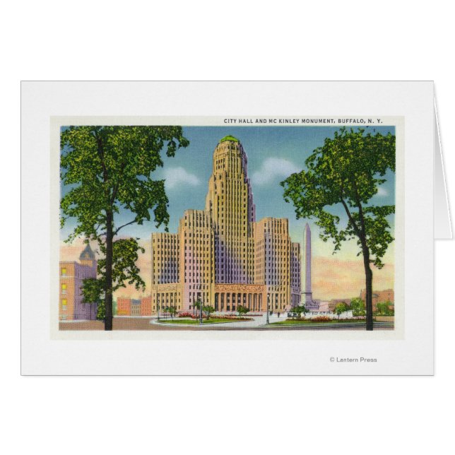 Vue extérieure de l'hôtel de ville et du McKinley (Devant horizontal)