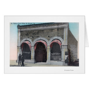 Vue extérieure du bureau de poste de Sainte-Hélène