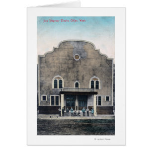 Vue extérieure du nouveau théâtre de Ridgeway