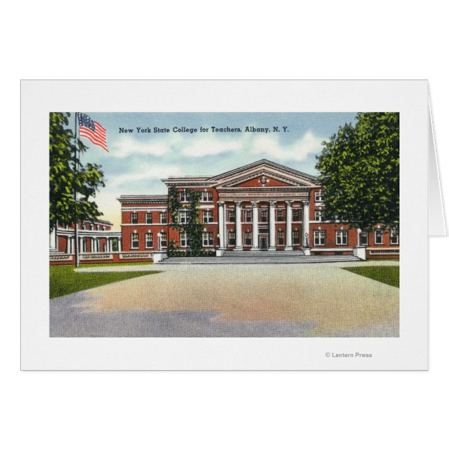 Vue extérieure du NY State College for Teachers (Devant horizontal)