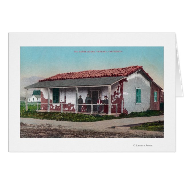 Vue extérieure d'un ancien Adobe HomeVentura, CA