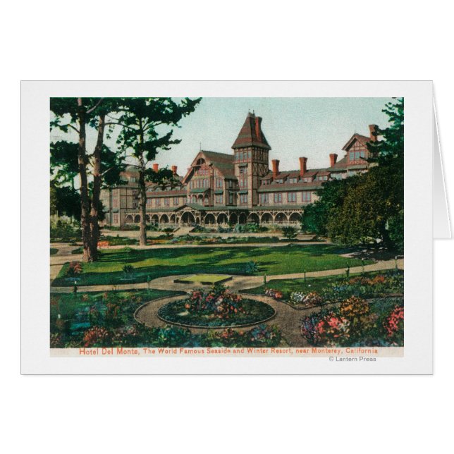 Vue extérieure sur l'Hôtel del Monte et ses jardin (Devant horizontal)