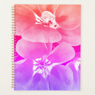 Vue florale tropicale rétro vintage