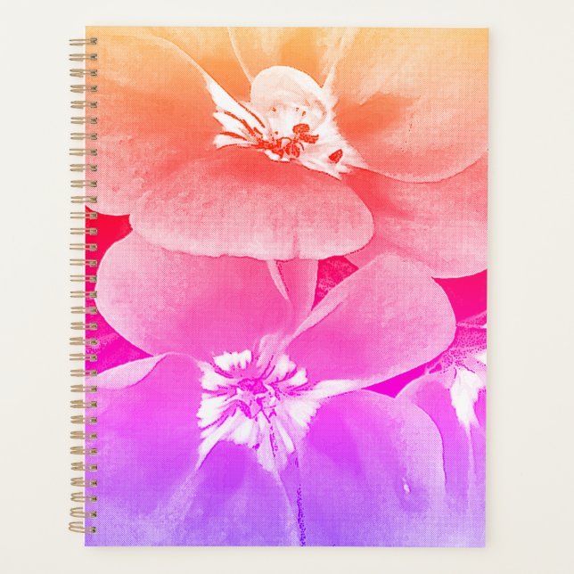 Vue florale tropicale rétro vintage (Devant)