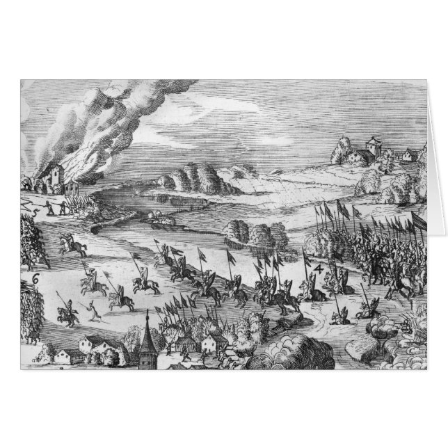 Vue générale de la bataille de Muhlberg (Devant horizontal)
