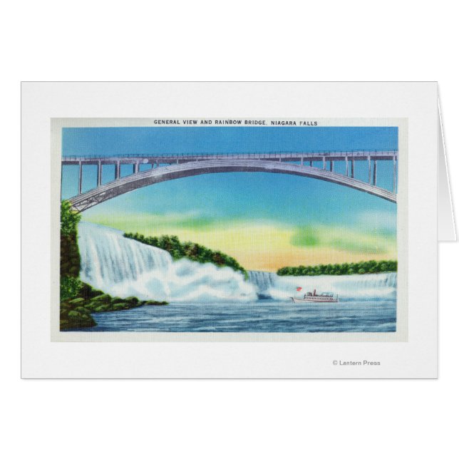 Vue générale des chutes et de l'arc-en-ciel (Devant horizontal)