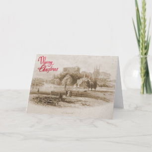 Vue historique de la carte de Noël du château Tamw