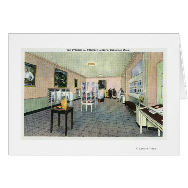 Vue intérieure de la bibliothèque FDR, exposition (Devant horizontal)