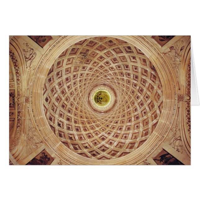 Vue intérieure de la coupole dans la chapelle (Devant horizontal)