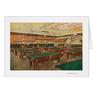 Vue intérieure de la salle de billard de Graney