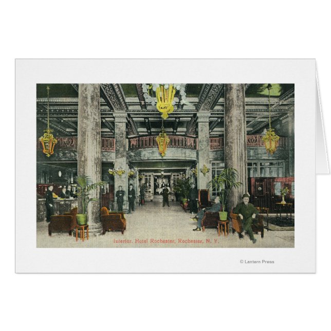 Vue intérieure du hall de l'hôtel Rochester (Devant horizontal)