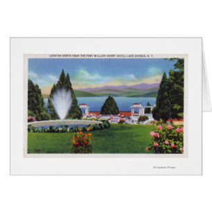 Vue nord du lac de Ft. William Henry