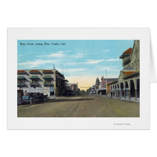Vue occidentale de Main StreetVisalia, CA 2 (Devant horizontal)