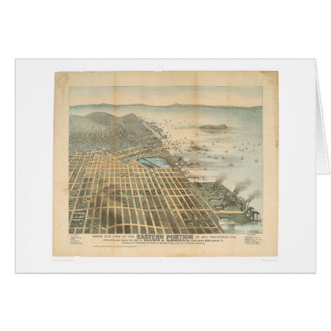 Vue orientale de San Francisco, CA (1529A) (Devant horizontal)