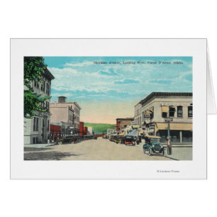 Vue ouest de l'avenue Sherman