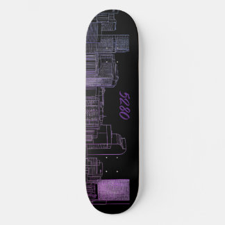 vue panoramique de Denver 5280 skateboard