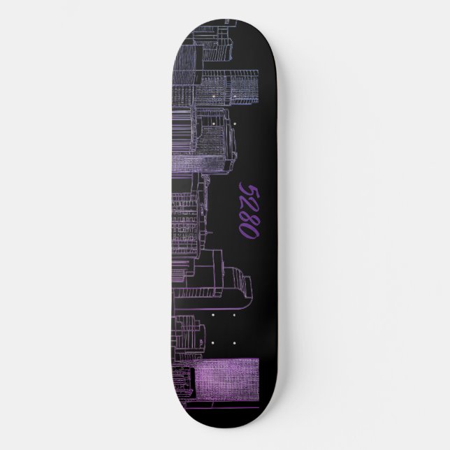 vue panoramique de Denver 5280 skateboard  (Recto)