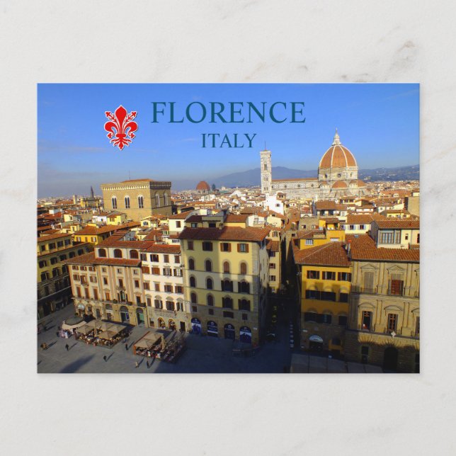 Vue Panoramique De Florence, Italie Carte Postale (Devant)