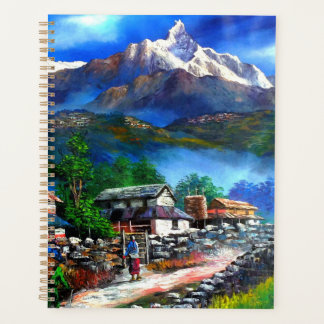 Vue Panoramique De L'Éventail Everest Mountain Nep