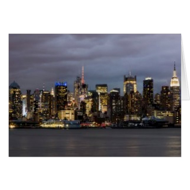 Vue panoramique de Manhattan en début de soirée (Devant horizontal)