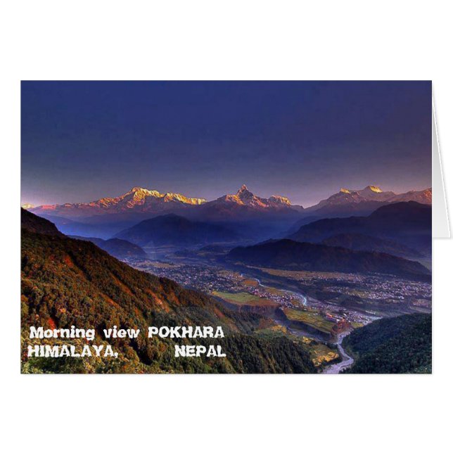Vue Paysage : HIMALAYA POKHARA NÉPAL (Devant horizontal)